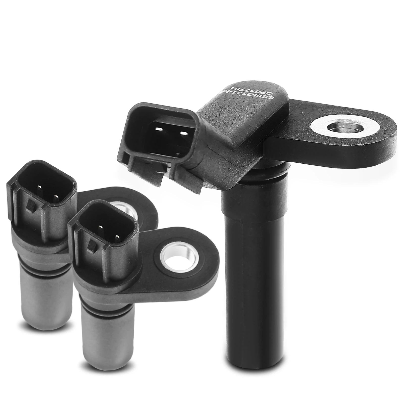 2 Pcs Camshaft & 1 Pc Crankshaft Position Sensor